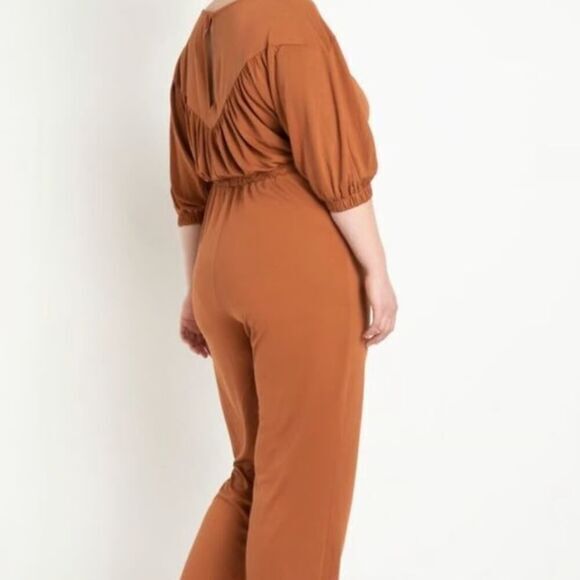 New! Eloquii *flawed*‎ Flowy Comfy Long Sleeve Jumpsuit, size 18/20 - Picture 2 of 16